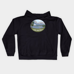 Lake district national park - Windermere fish eye view Kids Hoodie